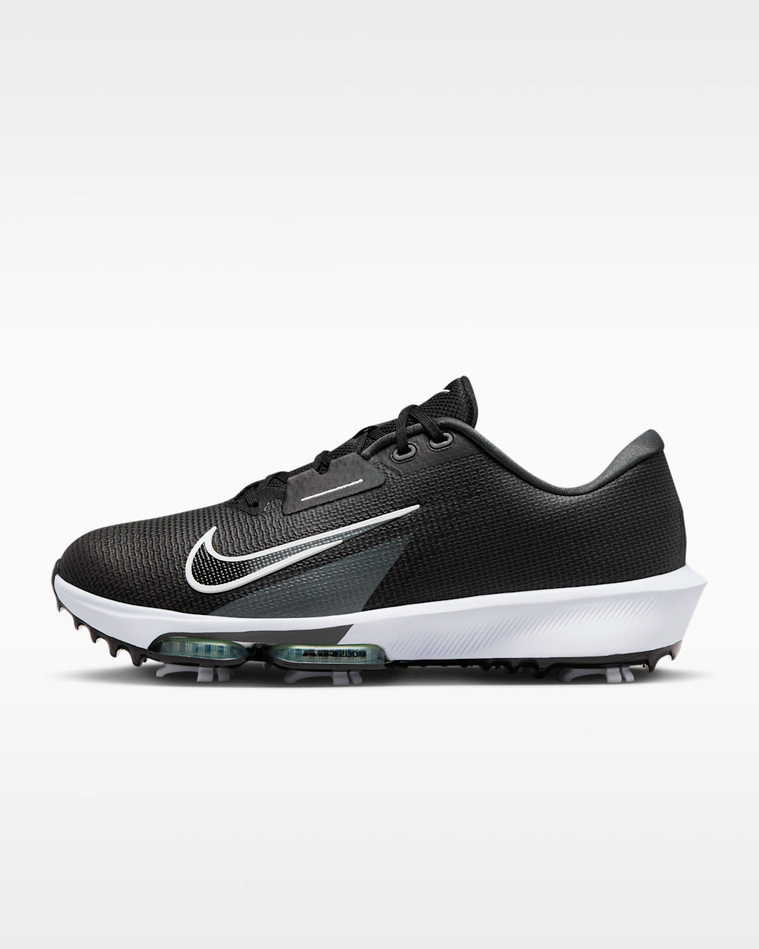 Nike Air Zoom Infinity Tour 2 Golf Shoes (Wide) - Black/Vapor Green/Iron Grey/White