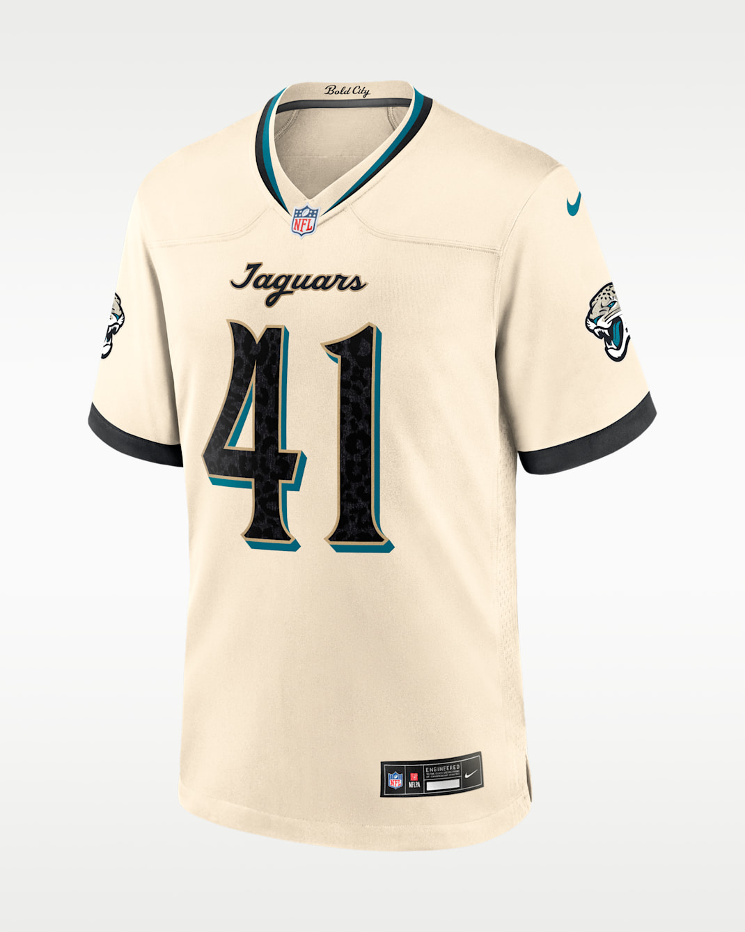 Josh Hines-Allen Jacksonville Jaguars Rivalries Collection Men's Nike NFL Game Jersey - Natural