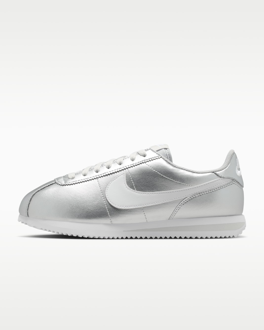 Nike Cortez Women's Shoes - Metallic Silver/Grey Fog/White