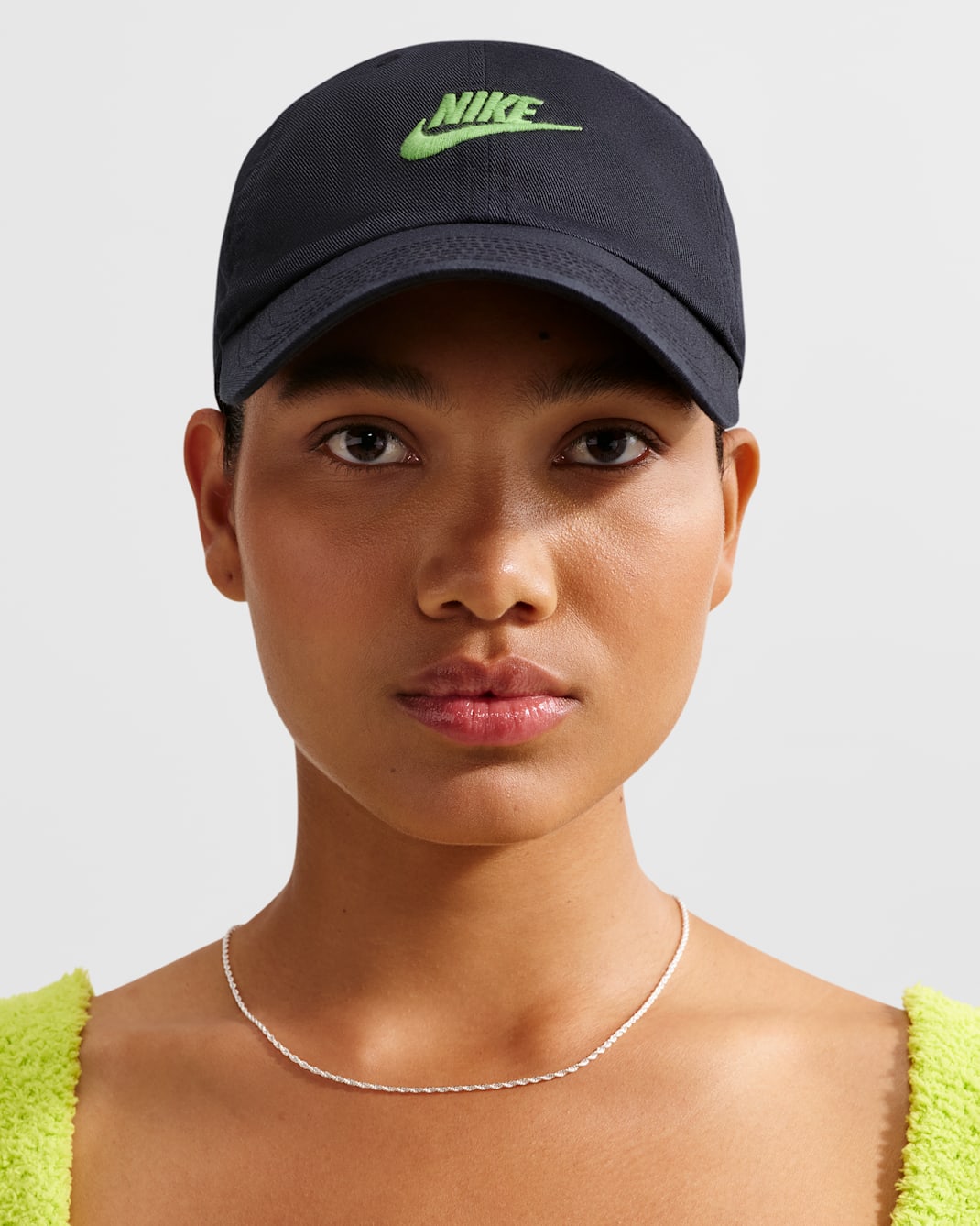 Gorra desestructurada Futura Wash Nike Club - Negro/Verde medio/Verde medio