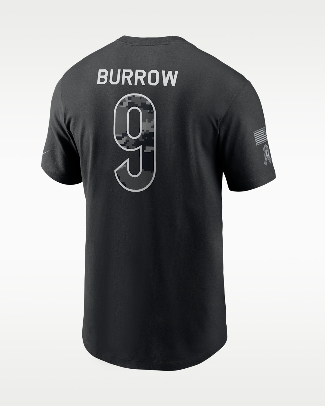 Joe Burrow Cincinnati Bengals Salute to Service Men's Nike NFL T-Shirt