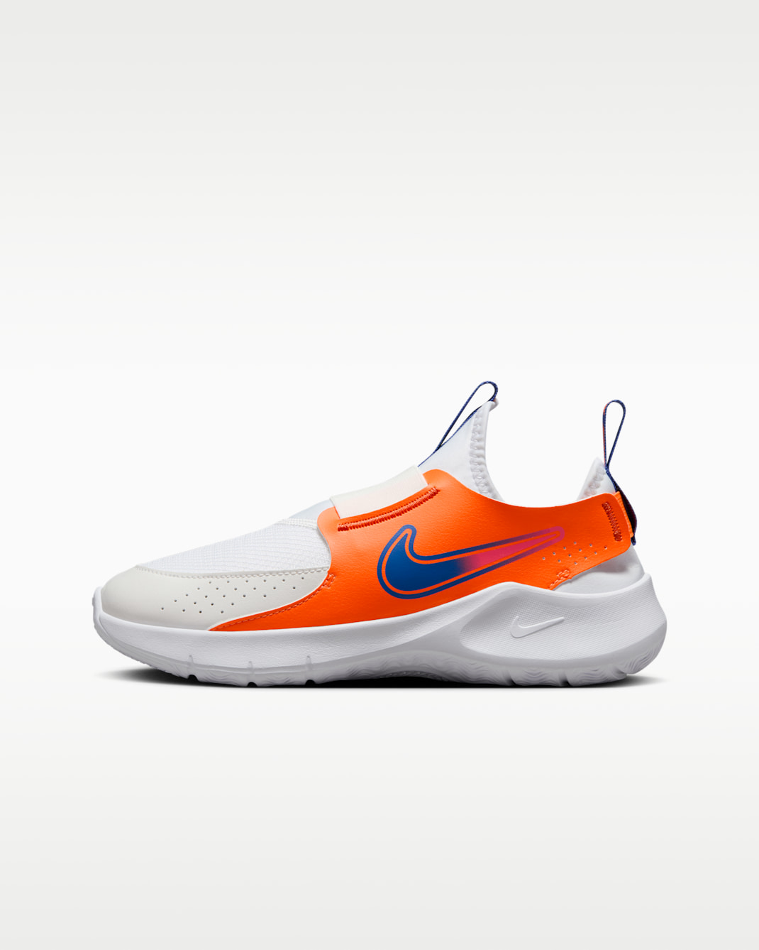 Tenis de correr en pavimento para niños grandes Nike Flex Runner 3 - Blanco/Naranja total/Naranja team/Azul astronómico