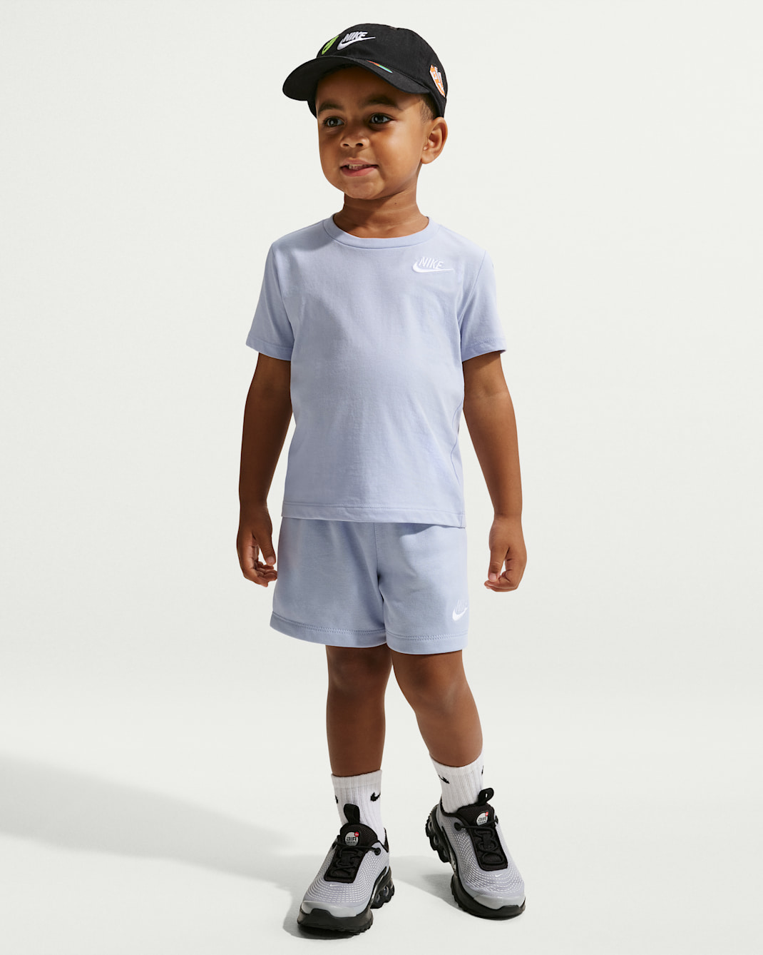 Nike Toddler 2-Piece Knit Shorts Set - Grey