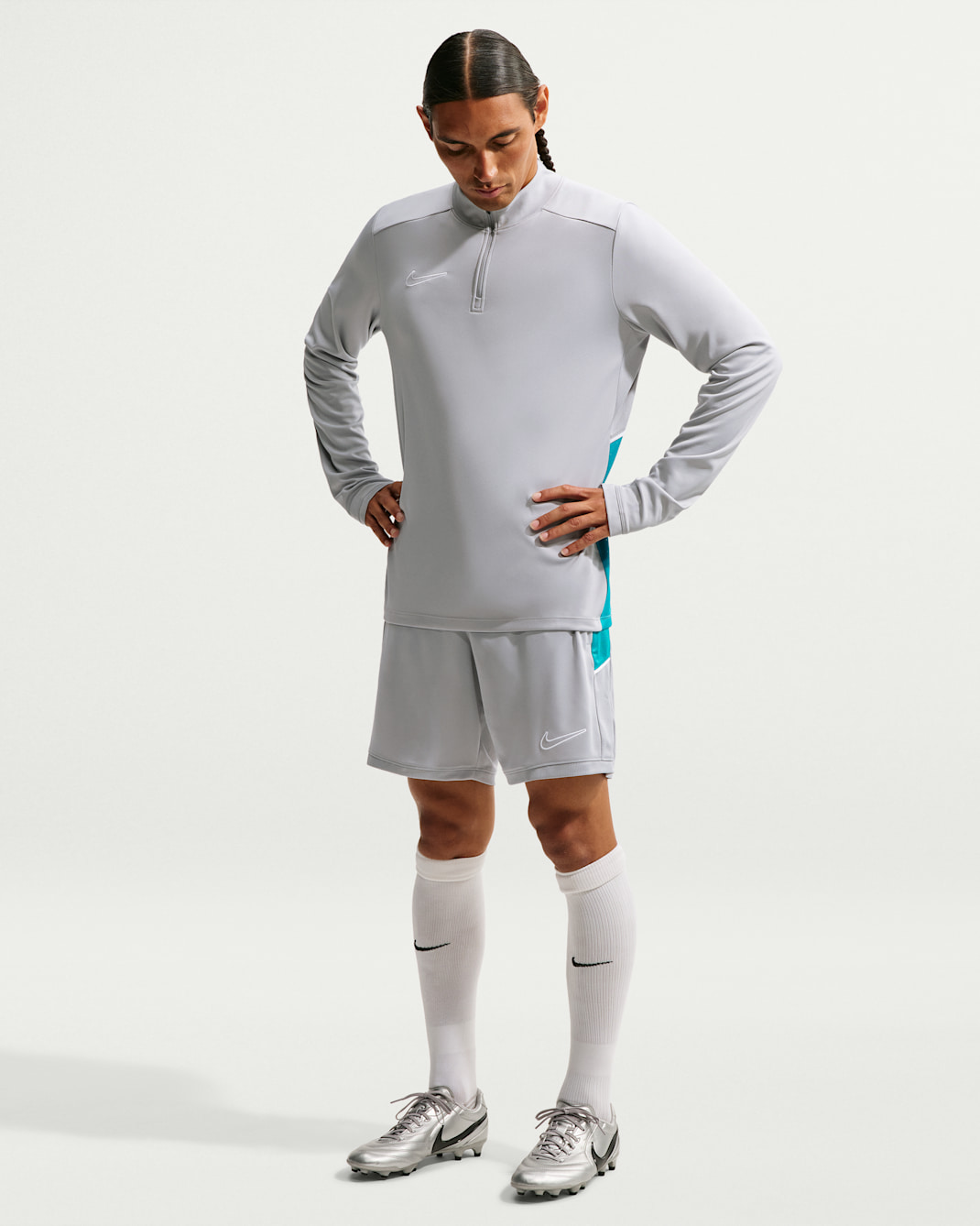 Nike Academy Men's Nike Dri-FIT Soccer Shorts - Wolf Grey/Energy/Wolf Grey/White