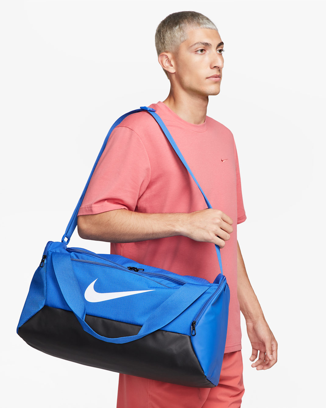 Nike Brasilia Training Duffel Bag (Small, 41L) - Game Royal/Black/White