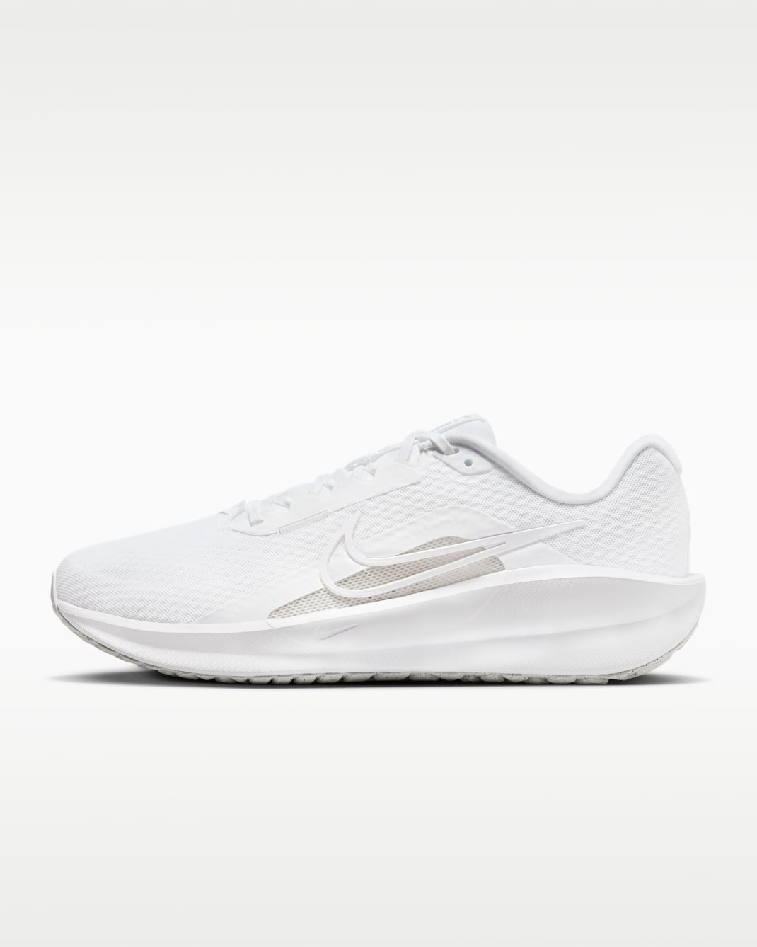 Nike Downshifter 13 Men's Road Running Shoes - White/Wolf Grey