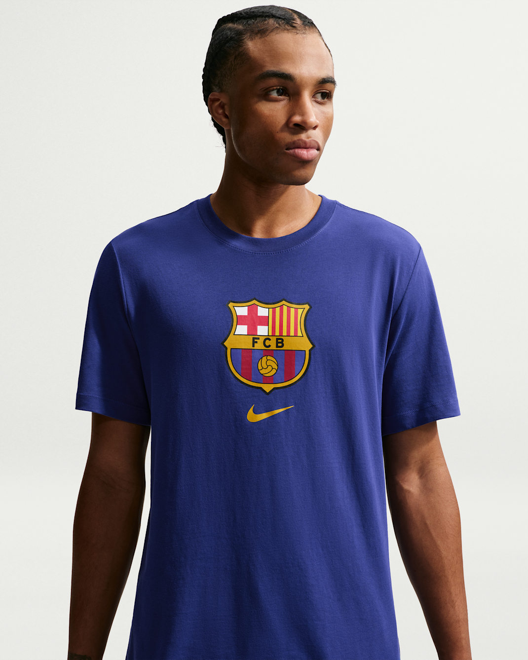 F.C. Barcelona Men's Nike Football T-Shirt - Deep Royal Blue