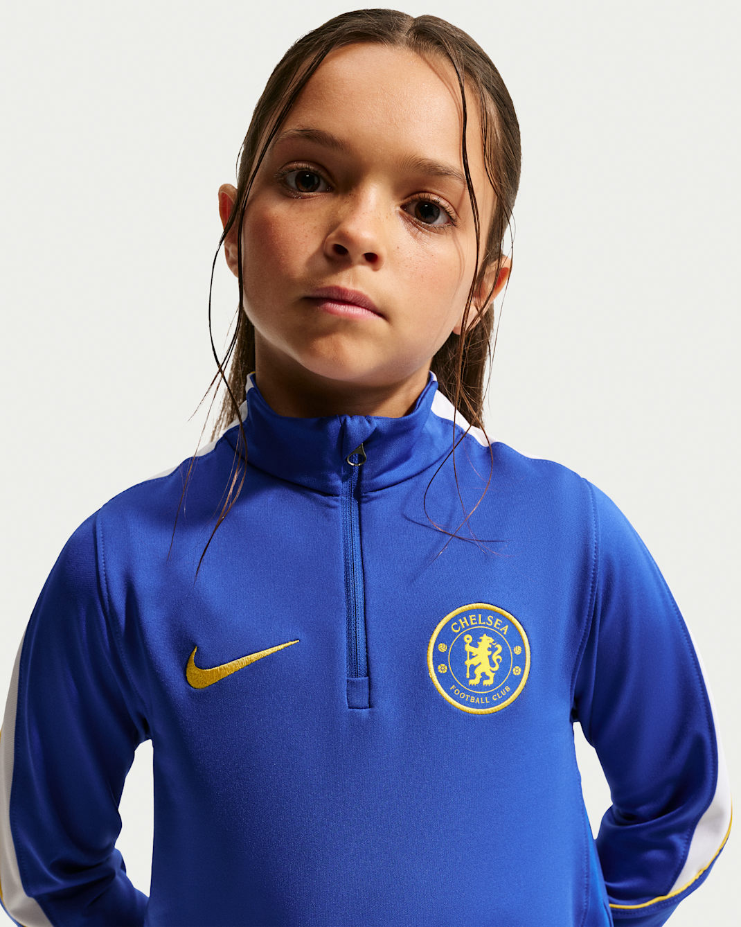 Chelsea FC Strike Big Kids' Nike Dri-FIT Soccer Knit Drill Top