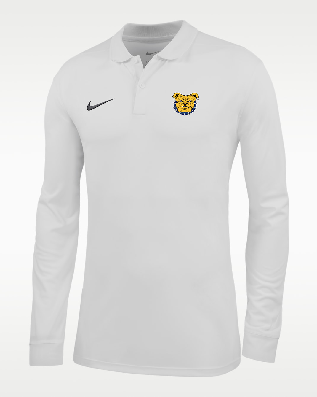 Nike College (North Carolina A&T University) Men's Dri-FIT Long-Sleeve Polo - White