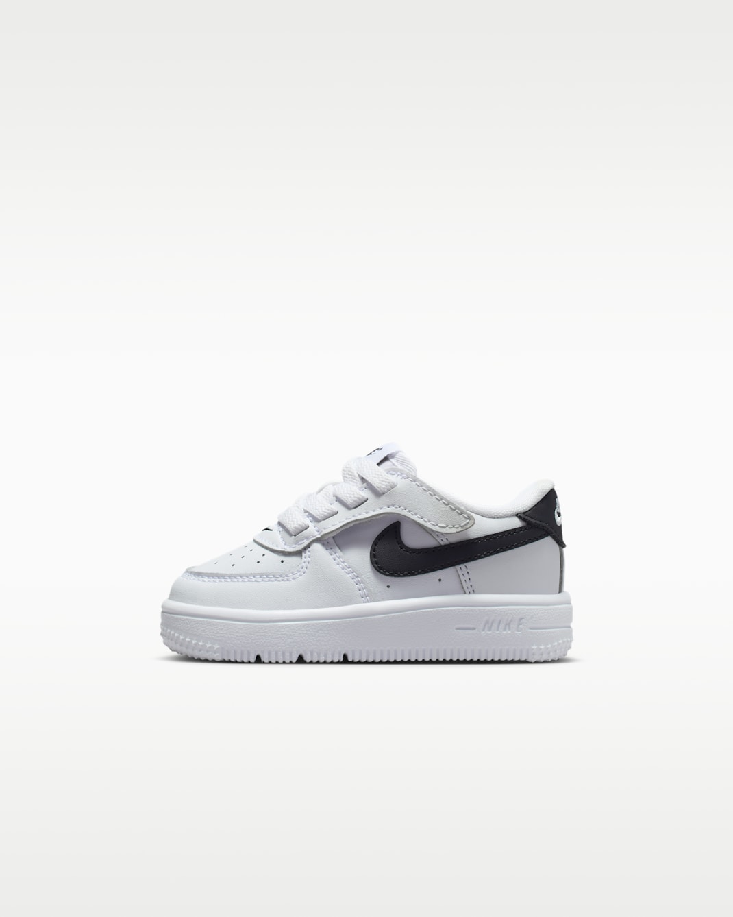 Tenis para bebé e infantil Nike Force 1 Low EasyOn - Blanco/Negro