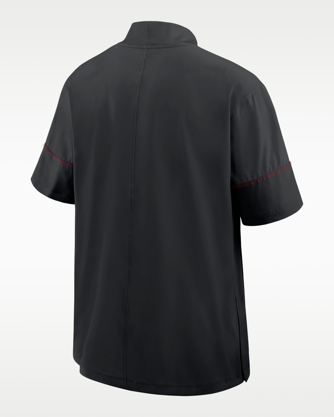 Ohio State Sideline Coach Men's Nike College 1/2-Zip Short-Sleeve Hooded Jacket