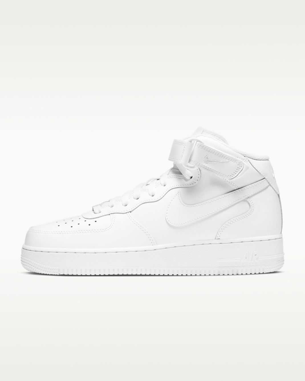 Nike Air Force 1 中筒 '07 男鞋 - 白色/白色