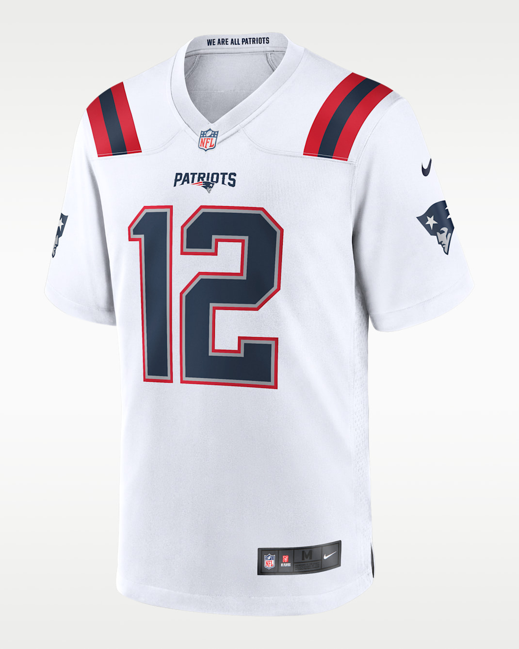 Tom Brady New England Patriots Retired Men's Nike NFL Game Jersey - White