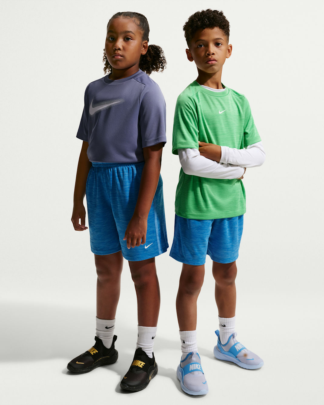 Shorts Nike Multi Dri-FIT för ungdom (killar) - Light Photo Blue/Football Blue/Football Blue/Vit
