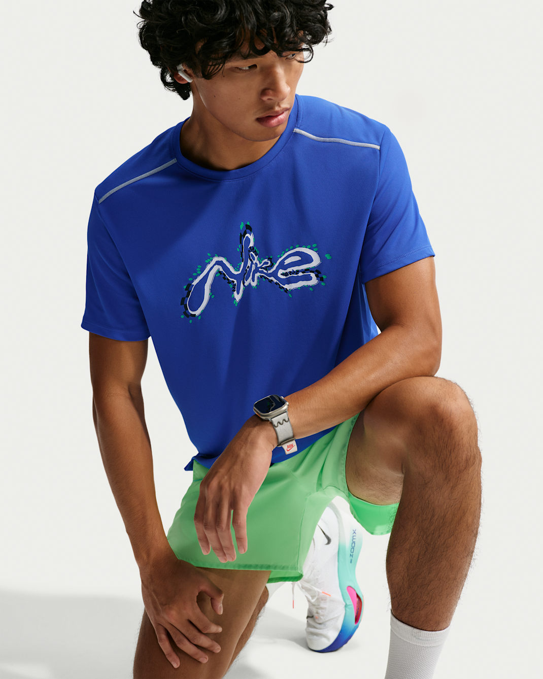 Playera de correr de manga corta Dri-FIT para hombre Nike Miler - Hiperroyal