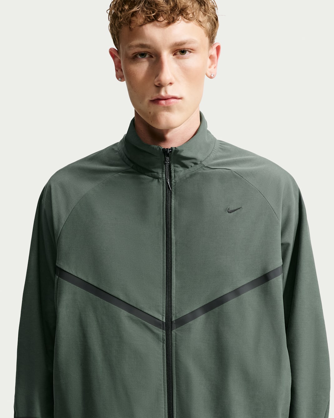 Nike Sportswear Tech Men's Dri-FIT Shori Knit Track Jacket - Camo Green/Black