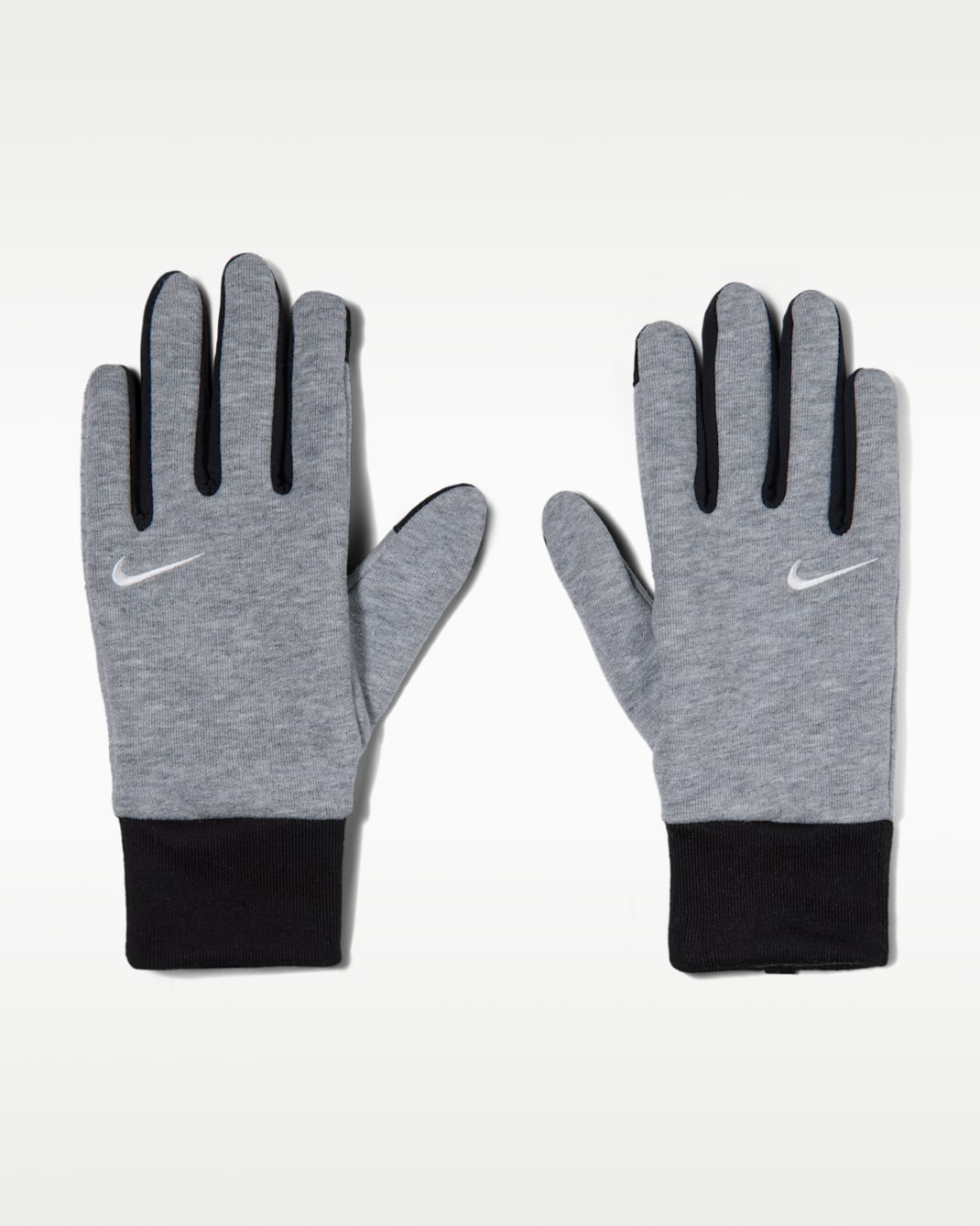 Guantes para mujer (1 par) Nike Studio Fleece - Gris oscuro jaspeado/Vela