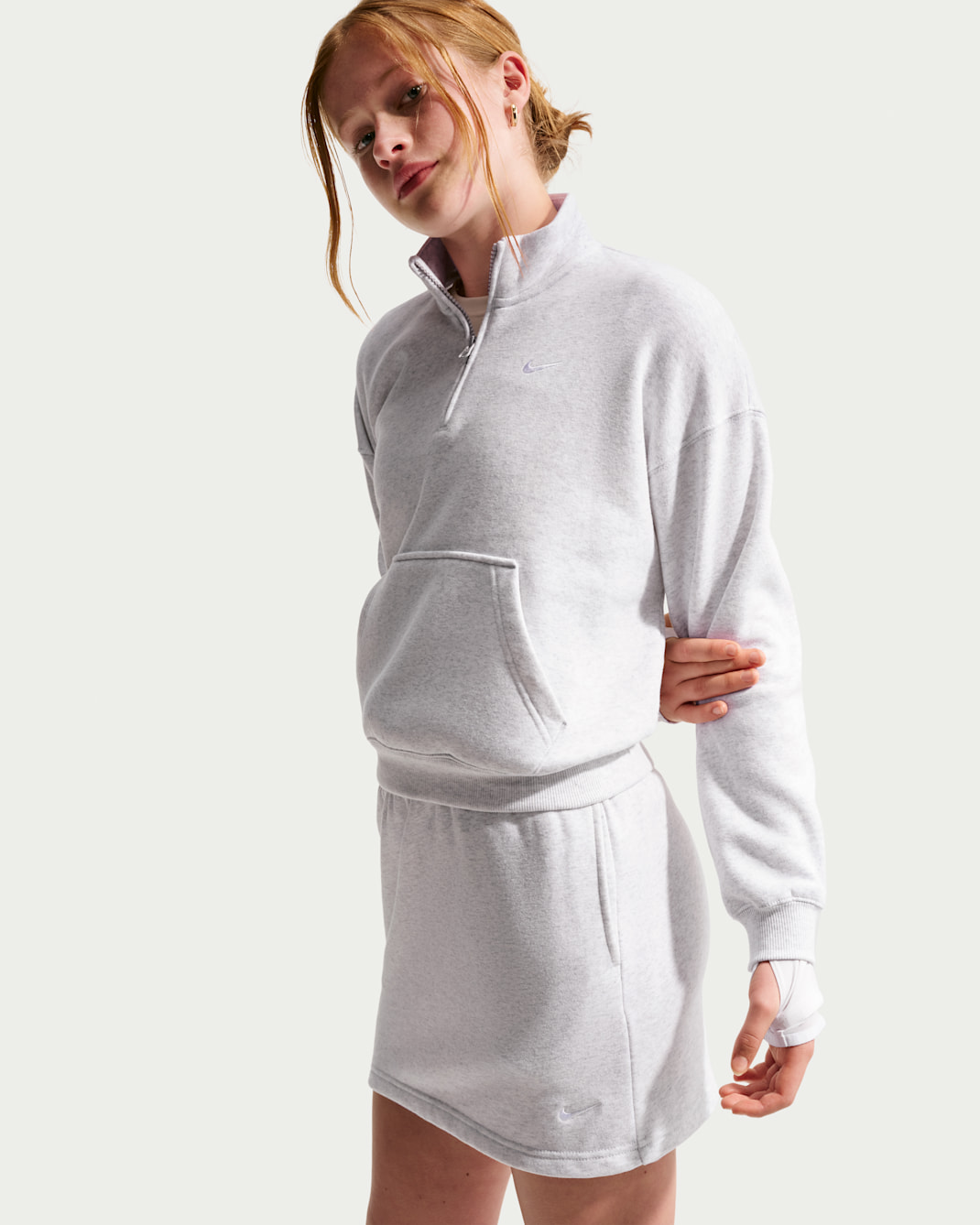 Nike Sportswear Studio Fleece Big Kids' (Girls') French Terry Skirt