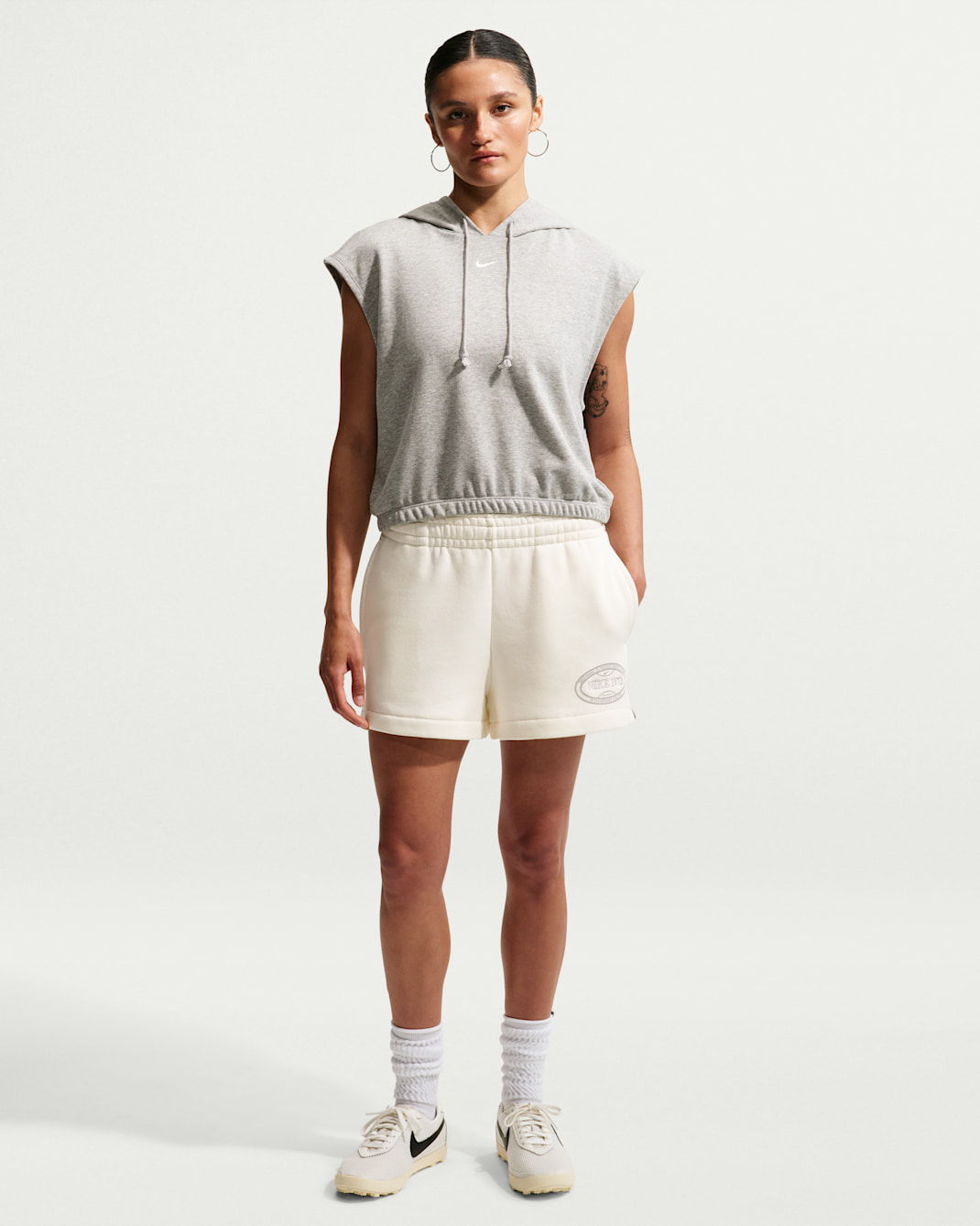 Shorts in fleece Nike Sportswear – Donna - Sail