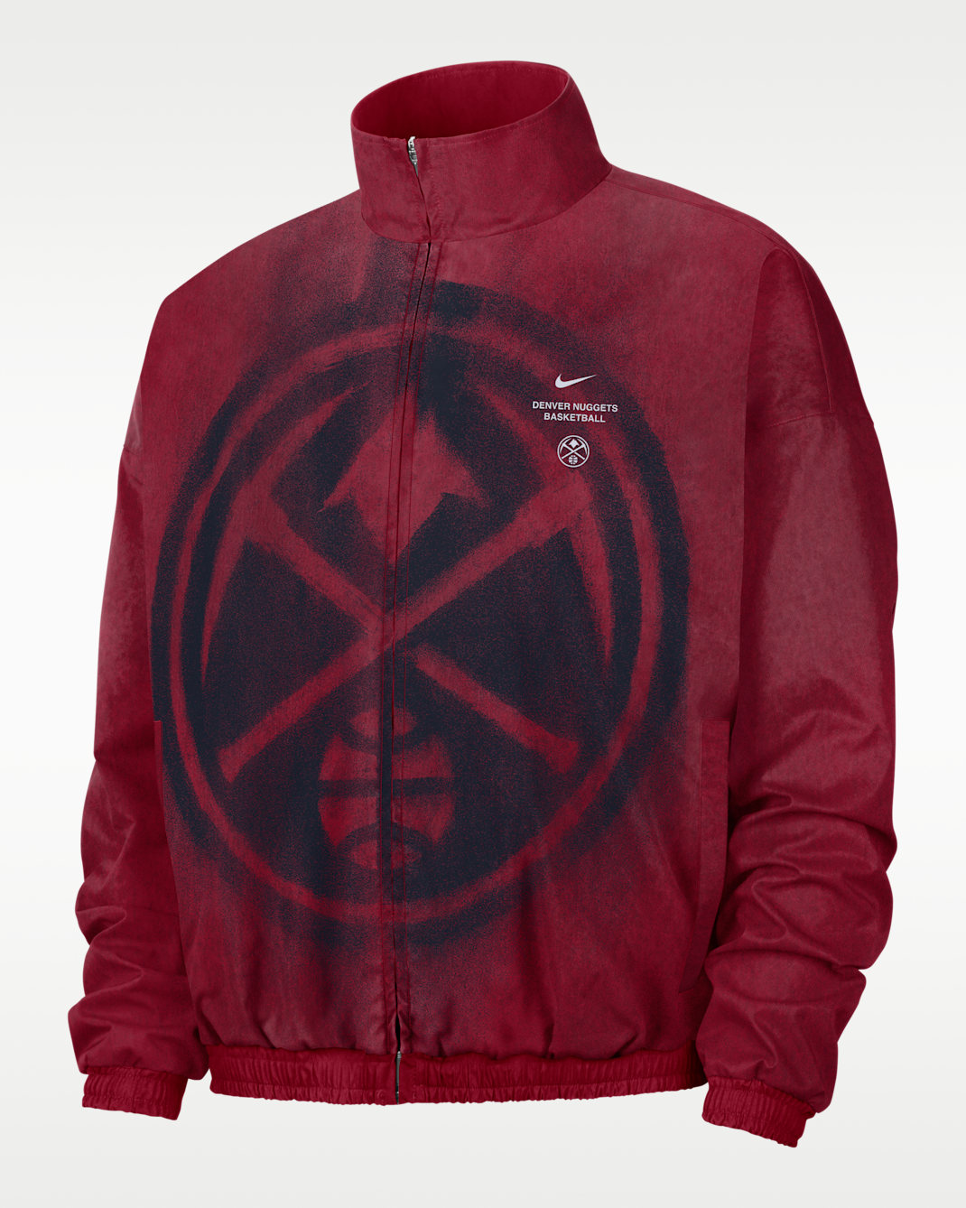 Denver Nuggets Standard Issue Men's Basketball Woven Jacket - Team Crimson/Amarillo