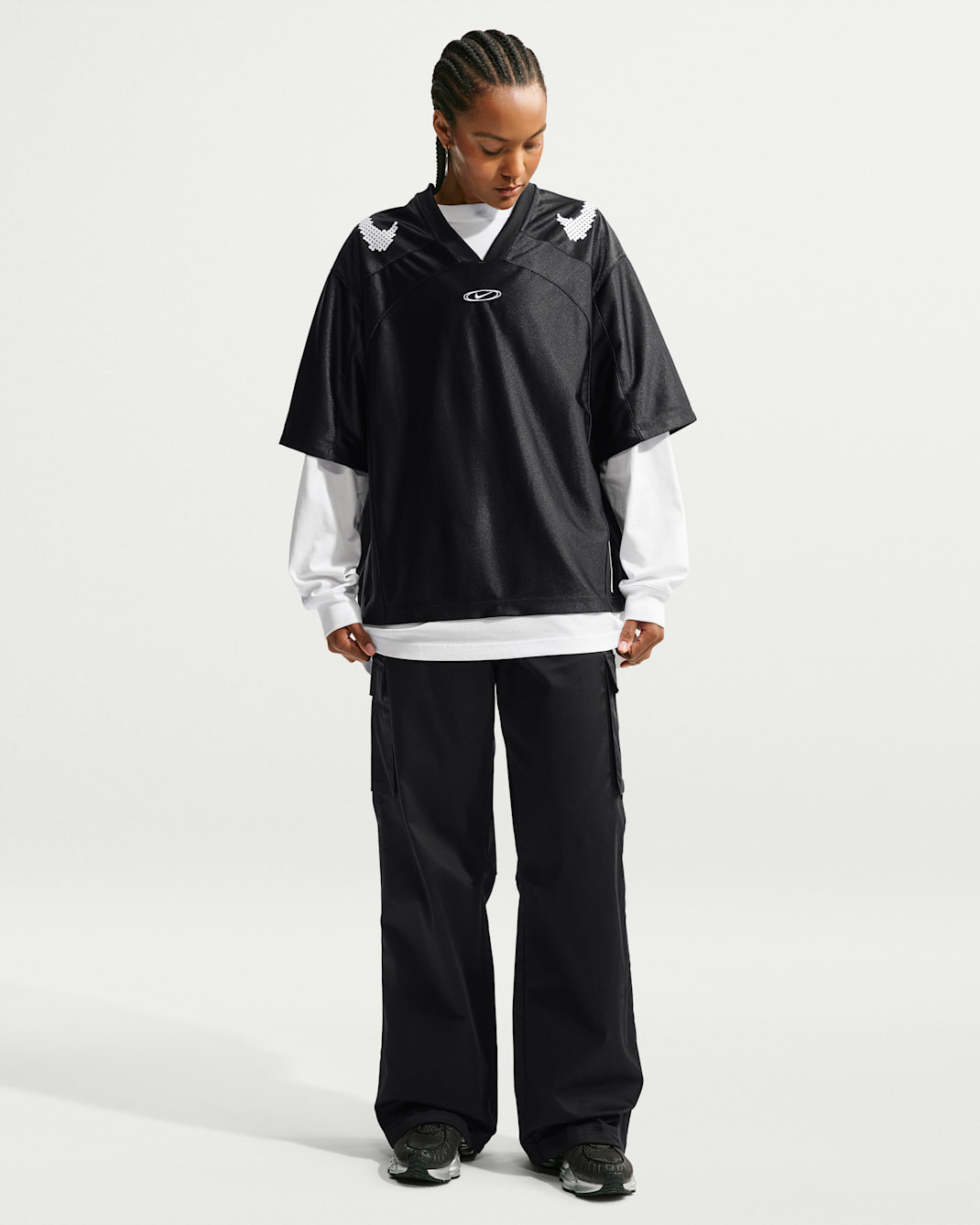 Nike Sportswear Women's Loose Mid-Rise Utility Cargo Trousers - Black/Black
