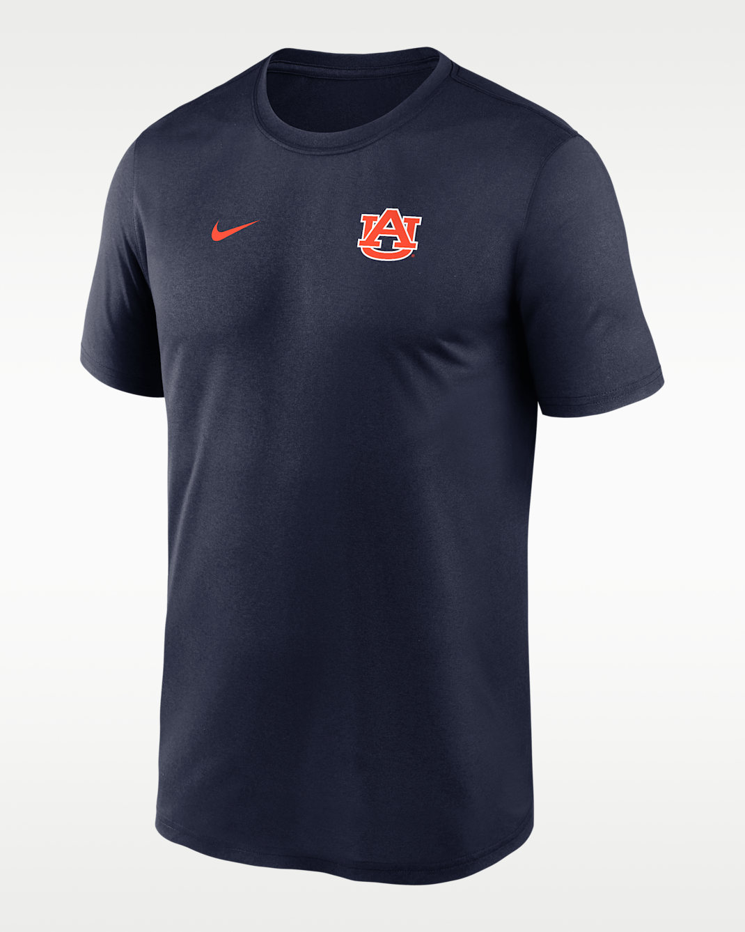 Playera universitaria Nike Dri-FIT para hombre Auburn Sideline Legend Small Logo - Azul marino universitario