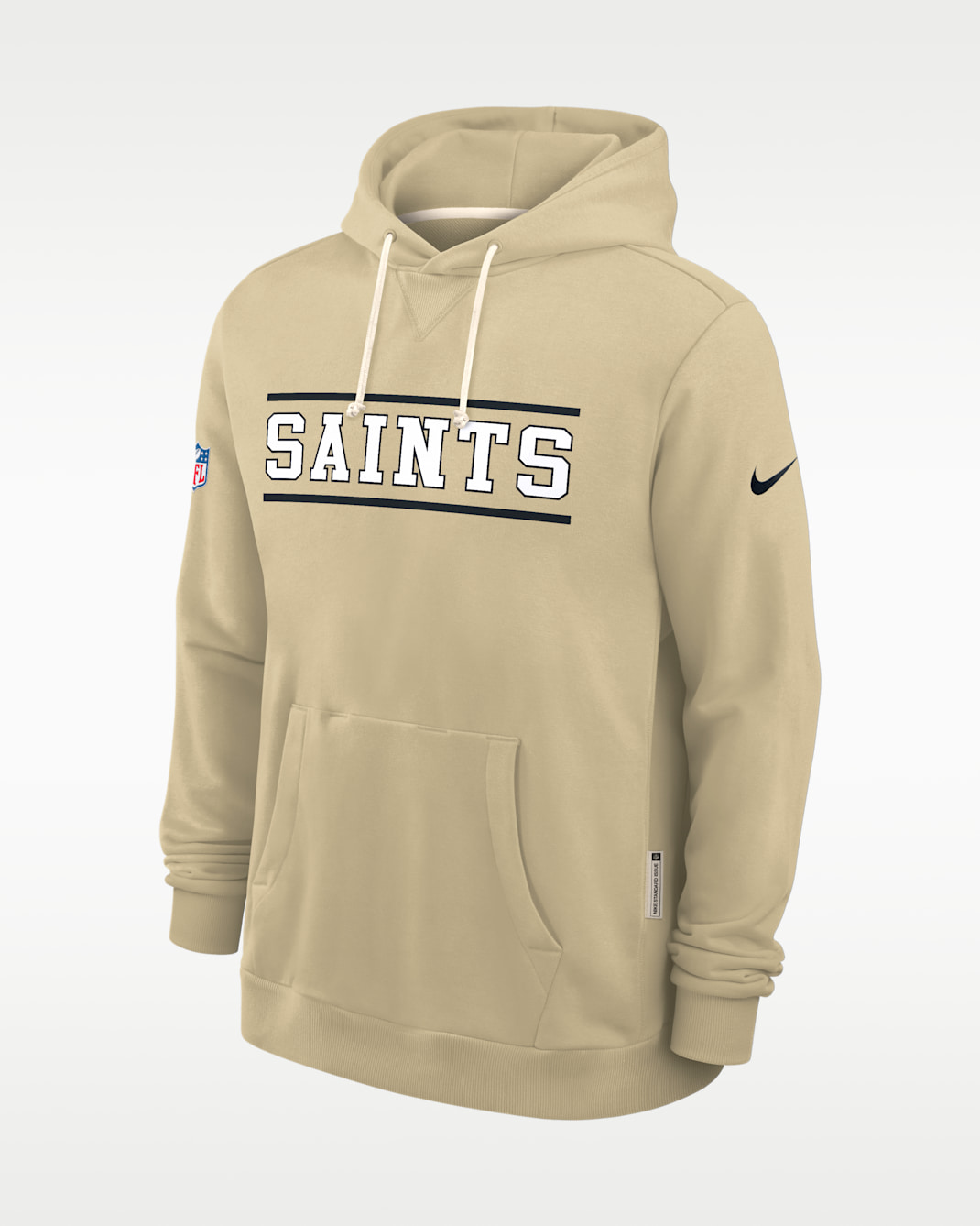 New Orleans Saints Alt Standard Issue Men's Nike Dri-FIT NFL Pullover Hoodie - Gold