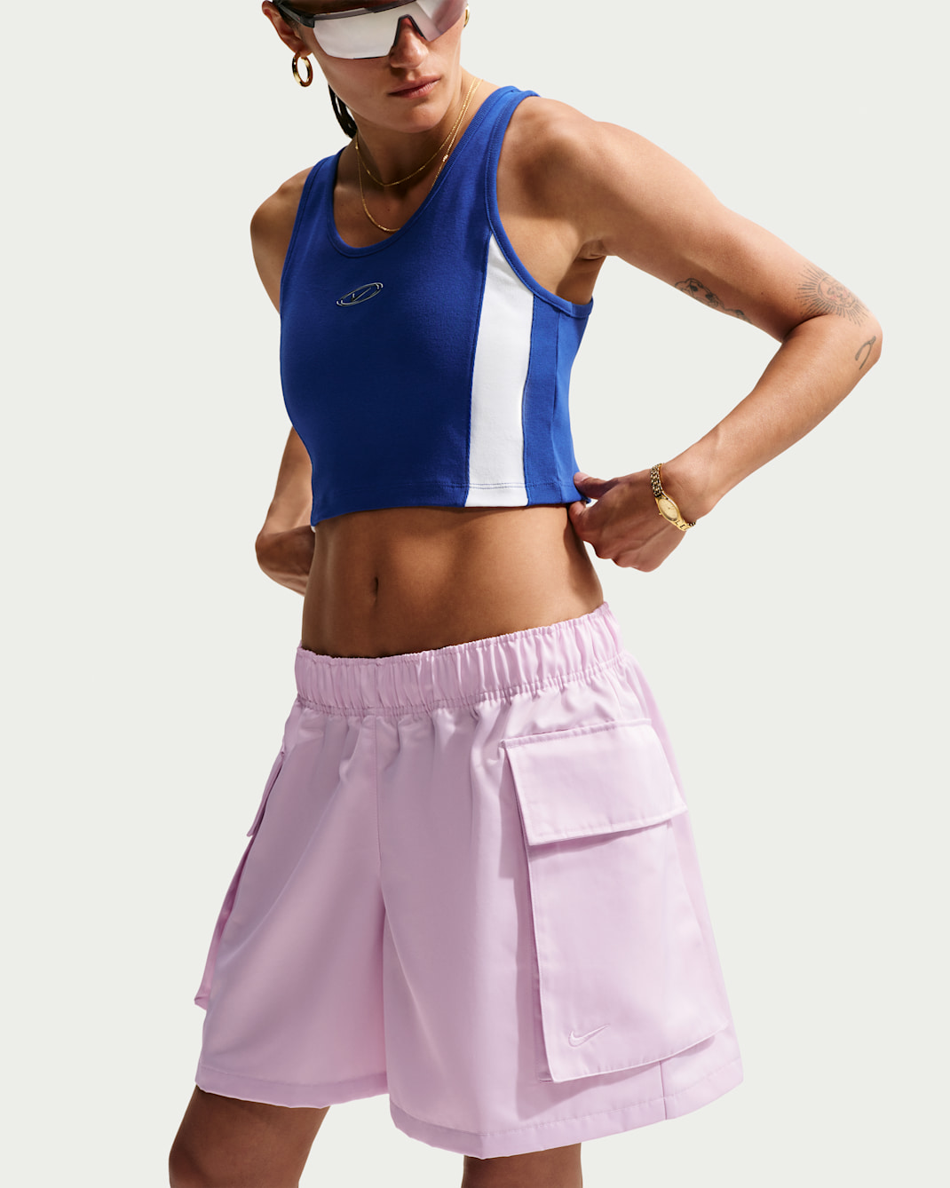 Nike Sportswear Women's Loose Mid-Rise Satin Cargo Shorts