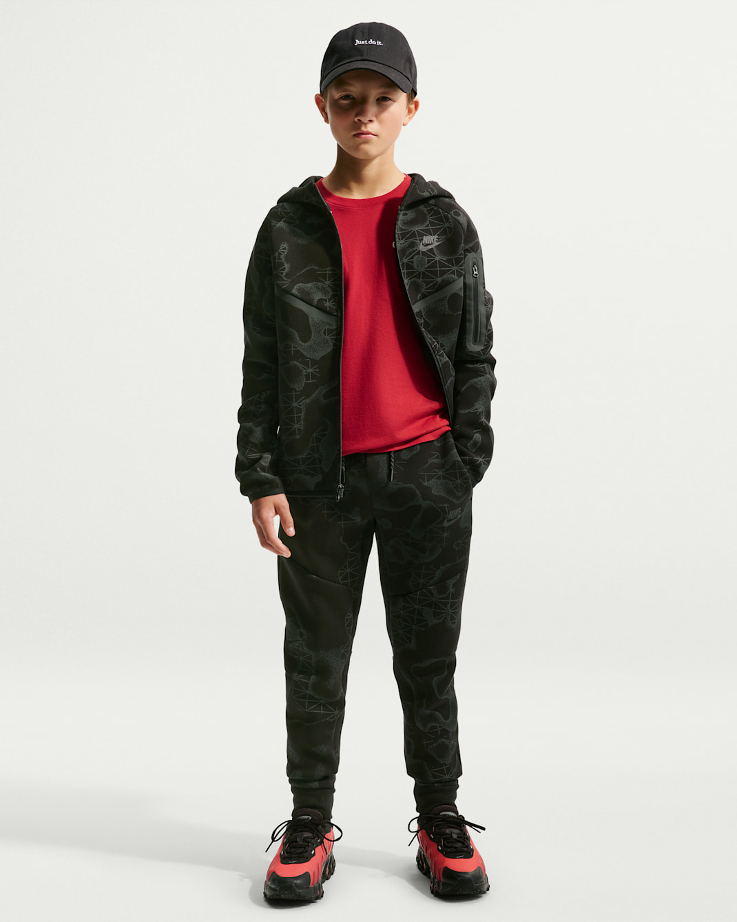 Nike Tech Fleece Big Kids' (Boys') Joggers - Black/Black