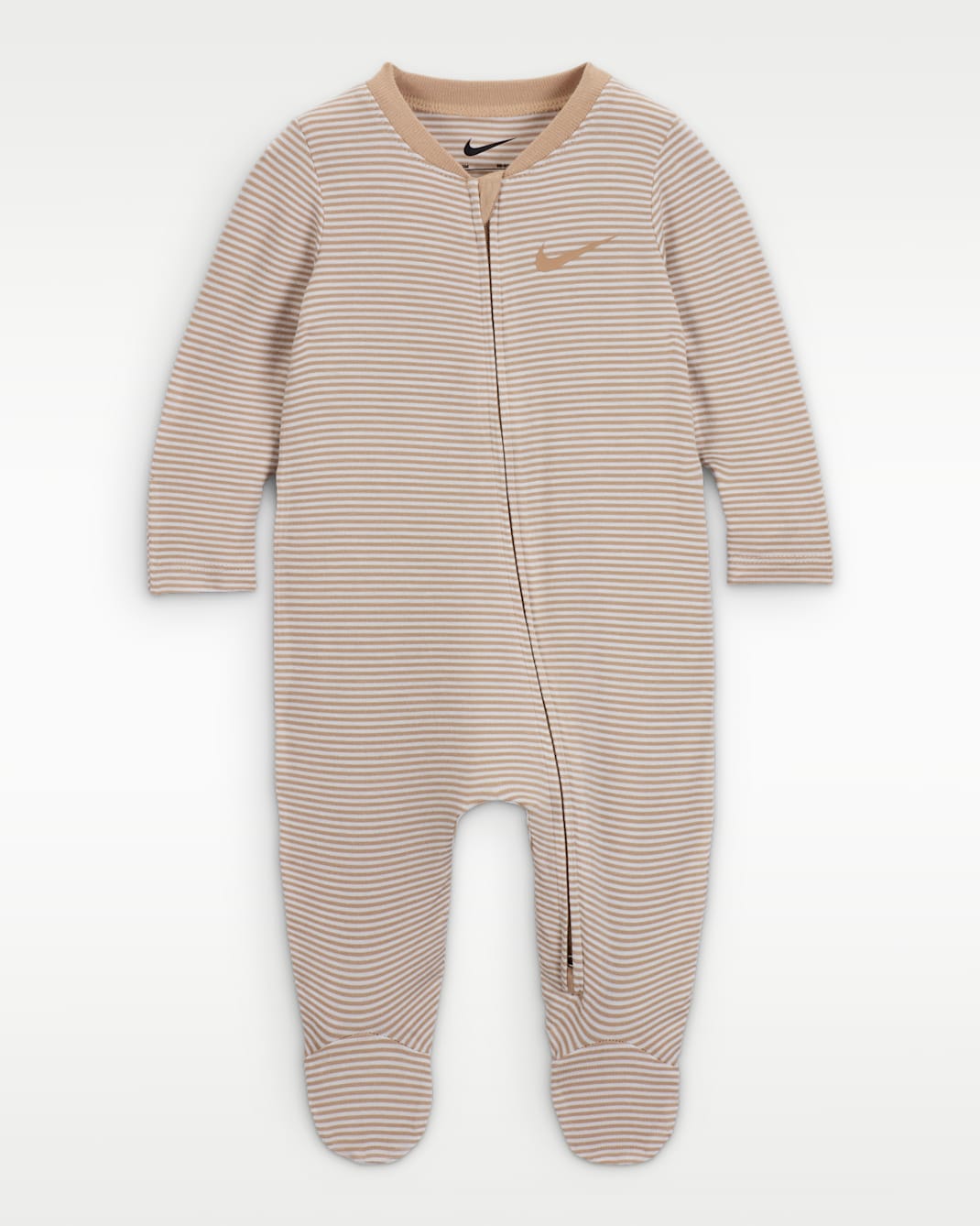 Nike Baby Striped Footed Coverall - Hemp