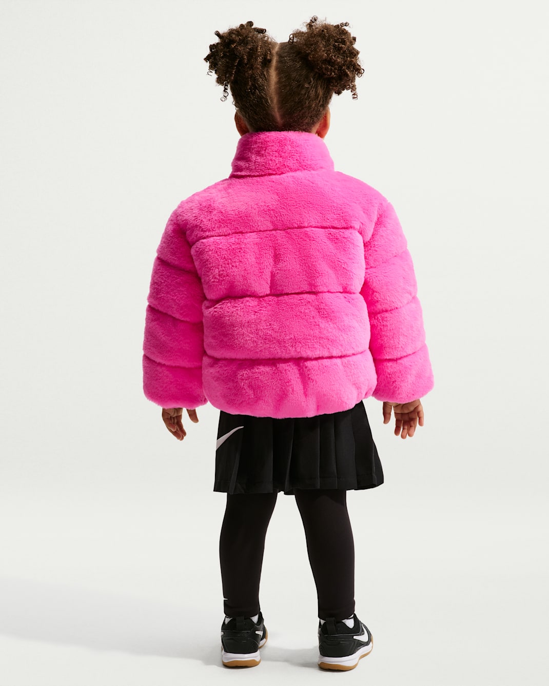 Nike Toddler Quilted Faux Fur Jacket