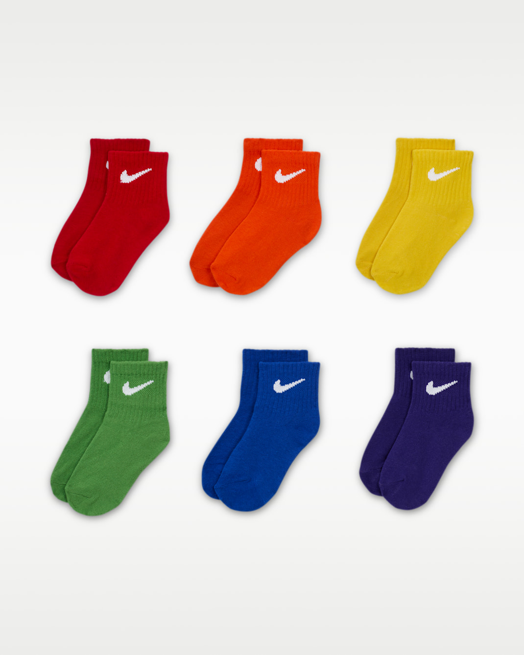 Meias Nike para bebé (6 pares) - Multicolor