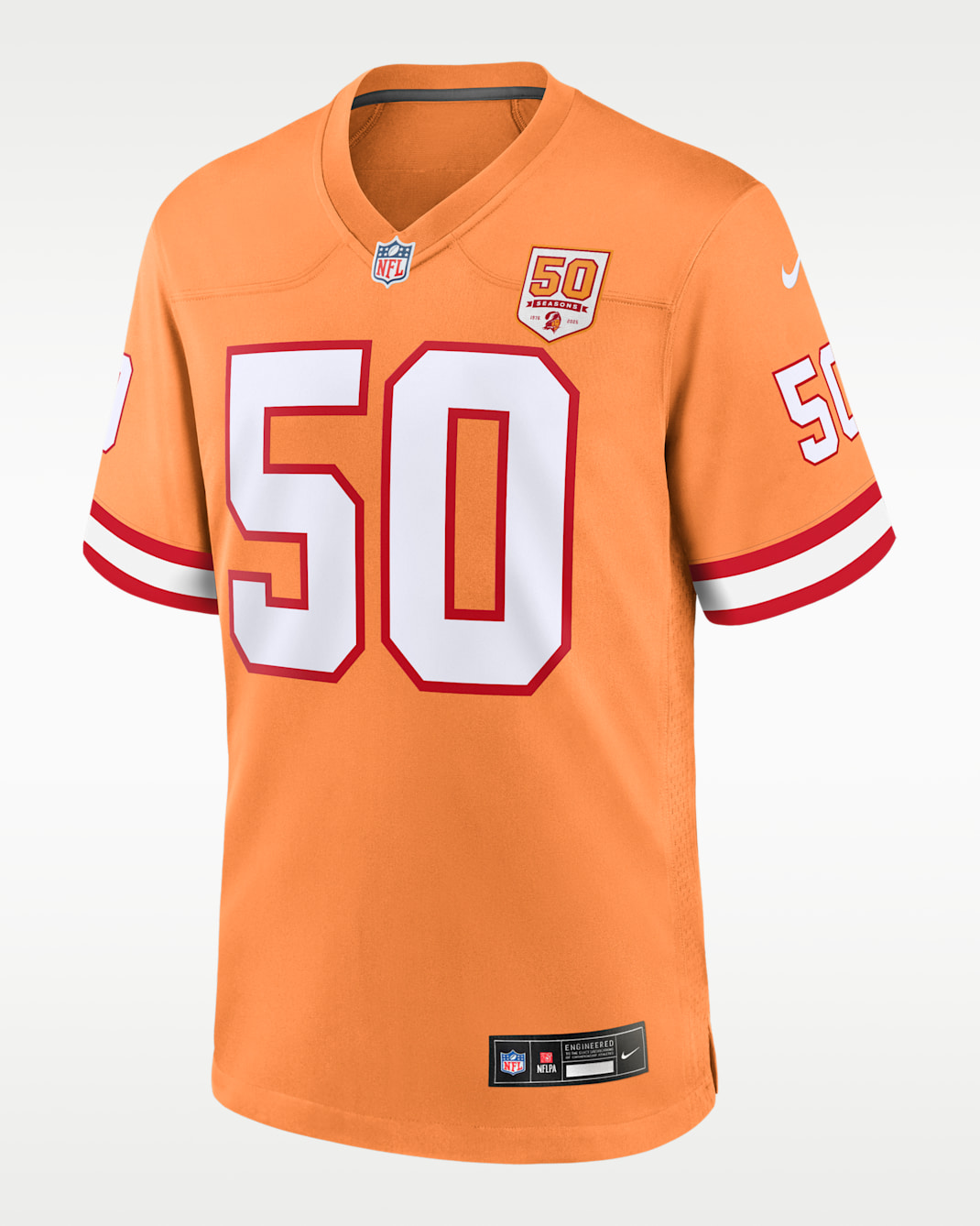 Vita Vea Tampa Bay Buccaneers 50th Anniversary Men's Nike NFL Game Jersey - Orange