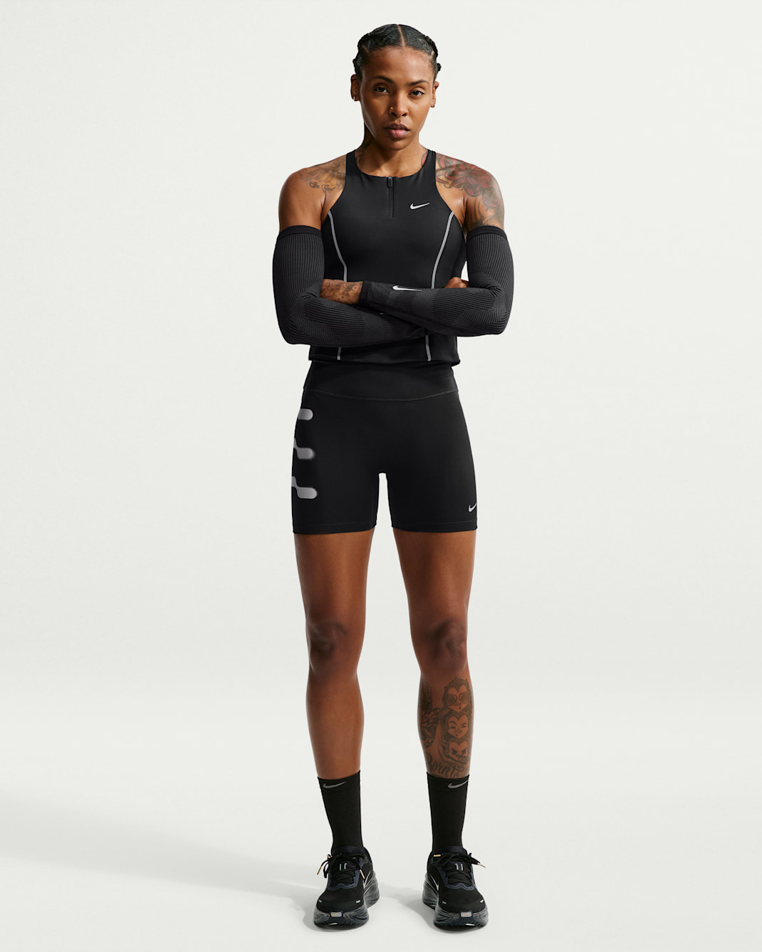 Short de running taille haute Nike Tempo Flash pour femme - Noir