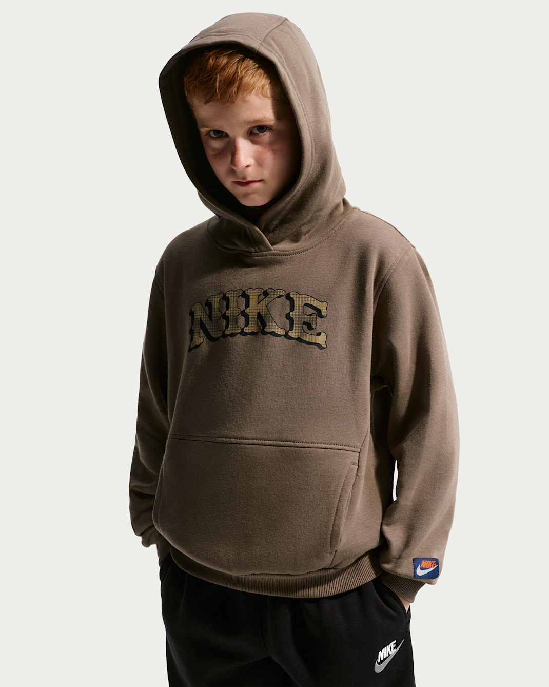 Nike Sportswear Club Big Kids' Fleece Hoodie - Palomino