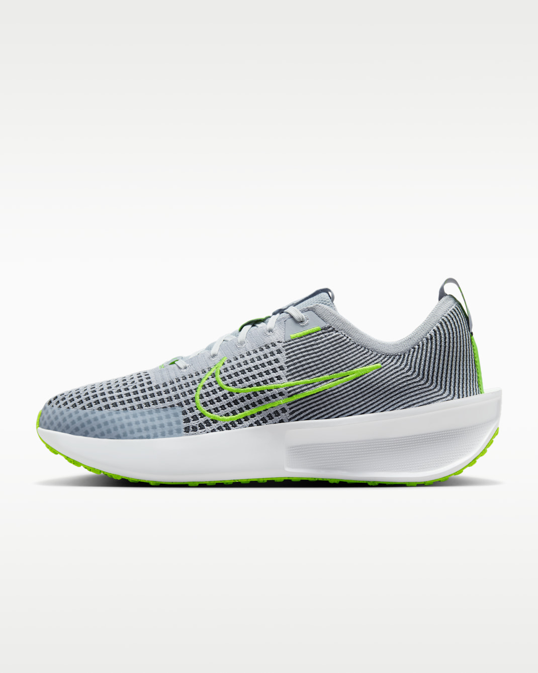 Tenis de correr en pavimento para hombre Nike Interact Run - Gris lobo/Blanco/Negro/Volt