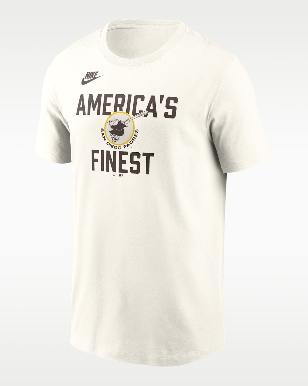 San Diego Padres Cooperstown '70s Inspired Men's Nike MLB T-Shirt - Cream