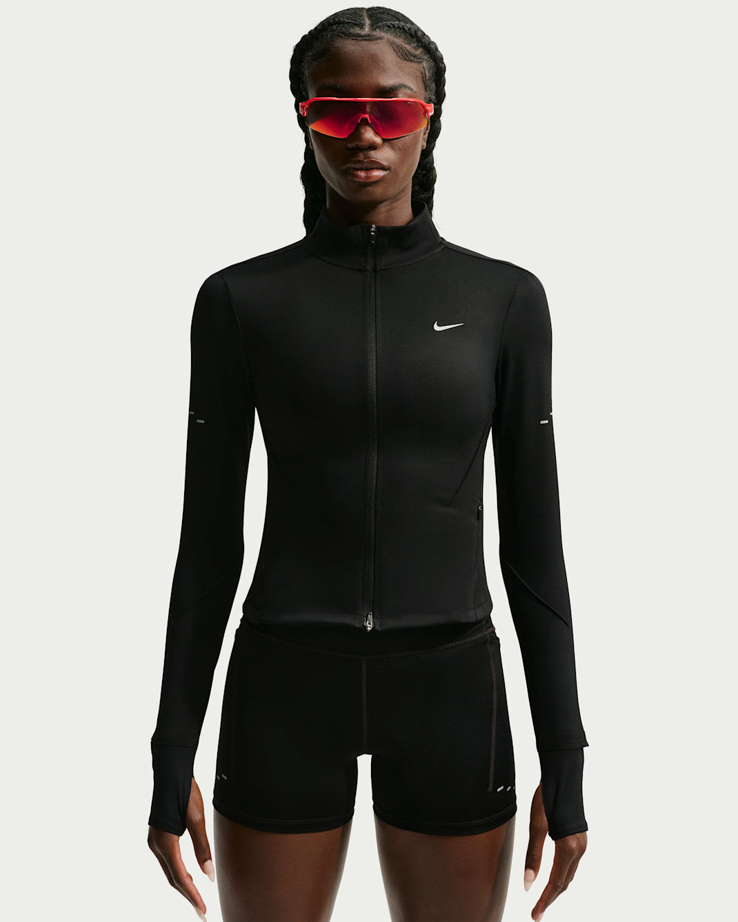 Nike Swift Women's Dri-FIT Full-Zip Running Jacket - Black