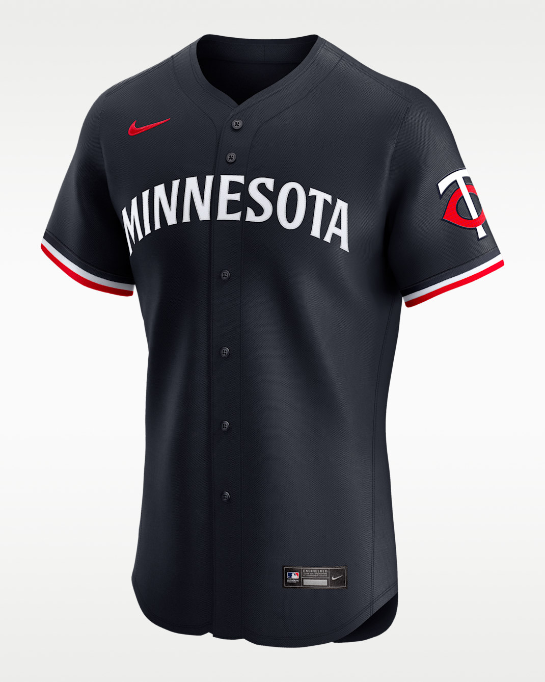 Jersey Nike Dri-FIT ADV de la MLB Elite para hombre Minnesota Twins - Azul marino