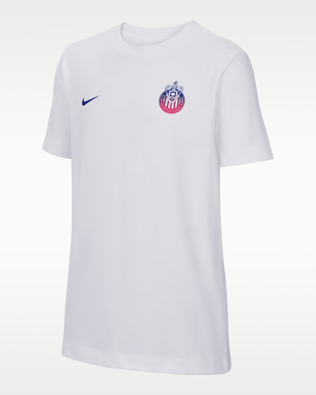 Playera de futbol Nike para niños talla grande C.D. Guadalajara - Blanco