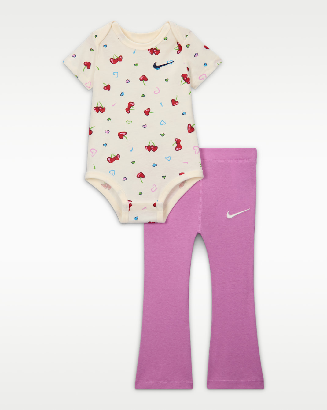 Nike Baby (3-6M) Bodysuit and Leggings Set - Purple