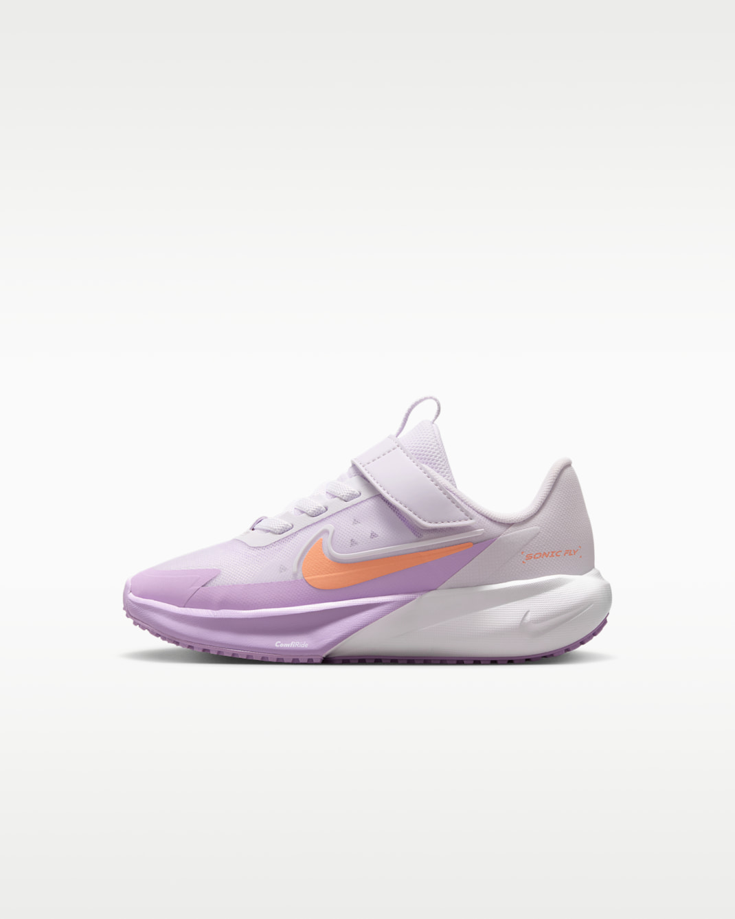รองเท้าวิ่งเด็กเล็ก Nike Sonic Fly - Barely Grape/ขาว/Violet Star/Apricot Agate