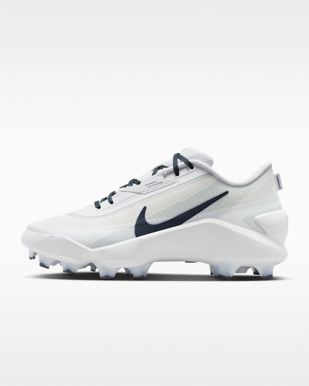 Nike Diamond Showcase MCS Baseball Cleats - White/Pure Platinum/College Navy