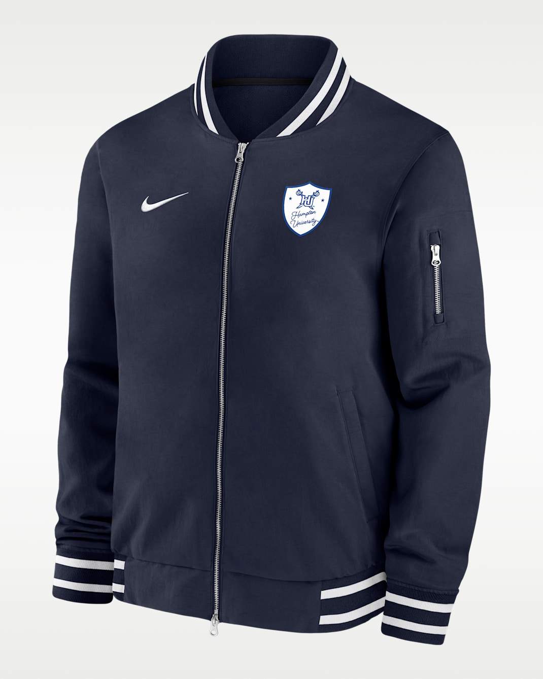 Nike College (Hampton University) Bomber Jacket - College Navy