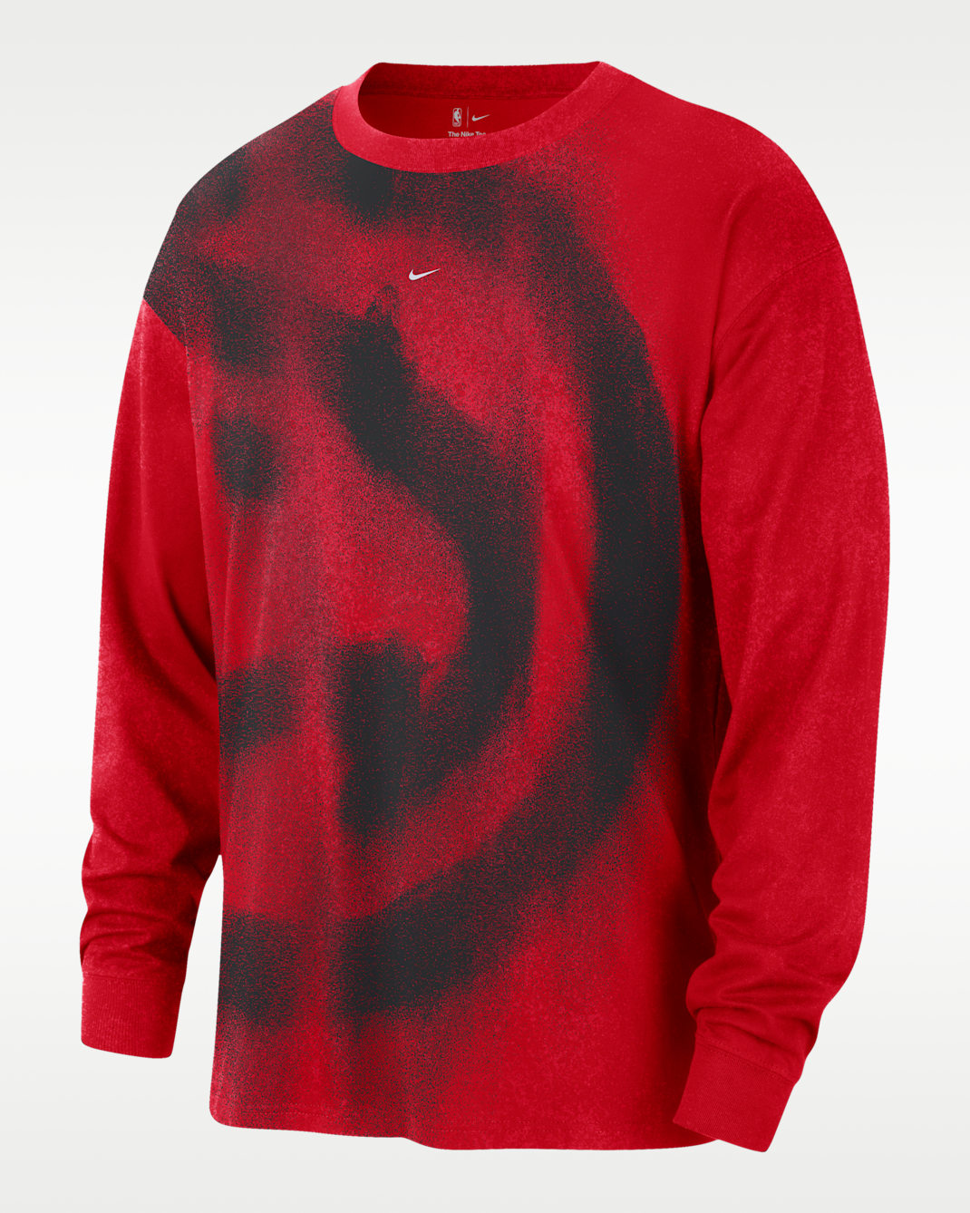 Atlanta Hawks Essential Anthem Men's Long-Sleeve Basketball T-Shirt - University Red