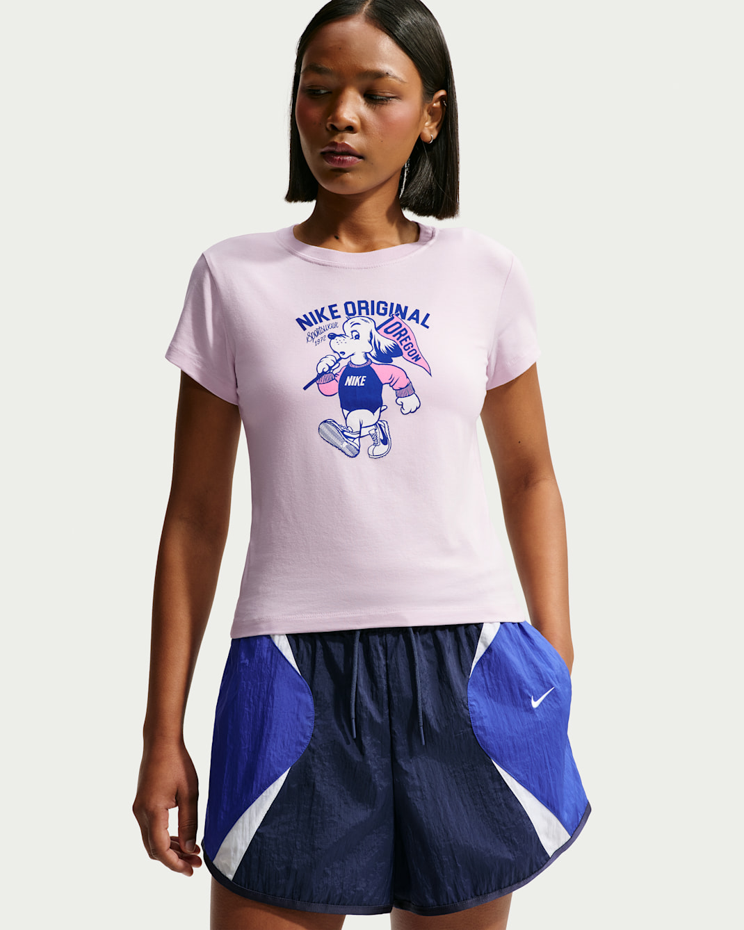 Playera slim mod-cropped para mujer Nike Sportswear Chill Knit - Lila desteñido