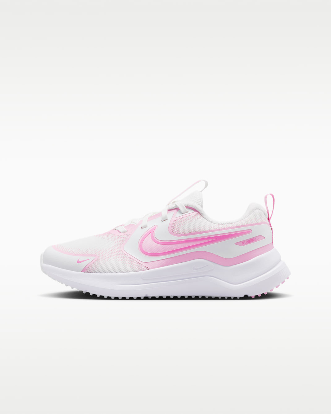 Nike Cosmic Runner Older Kids' Road Running Shoes - Summit White/Pink Rise/Photon Dust/Playful Pink