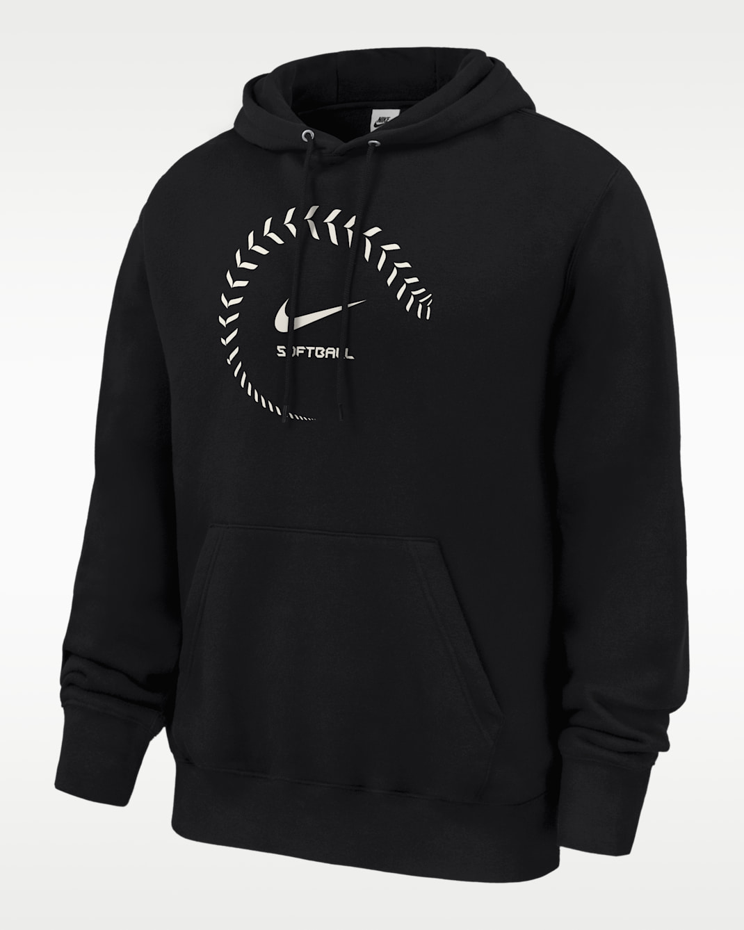 Nike Swoosh Club Men's Softball Fleece Hoodie - Black