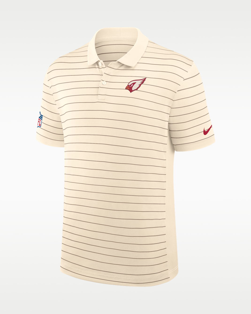 Polo Nike Dri-FIT de la NFL para hombre Arizona Cardinals Rivalries Collection Sideline Victory Striped - Natural