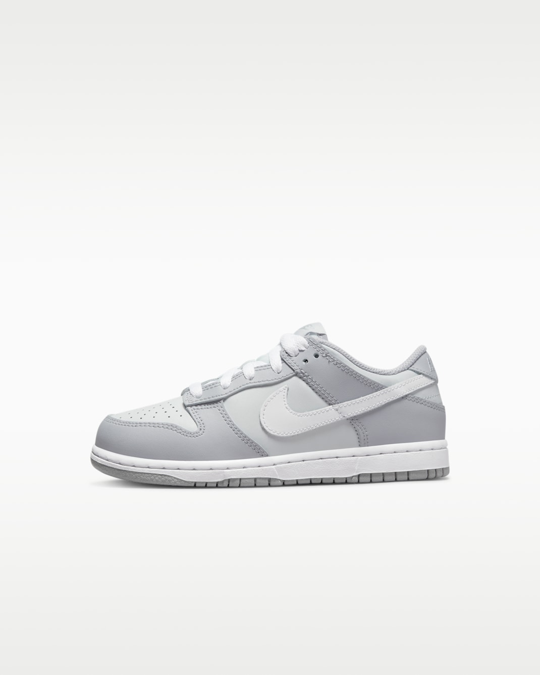 Nike Dunk Low Younger Kids' Shoes - Pure Platinum/Wolf Grey/White